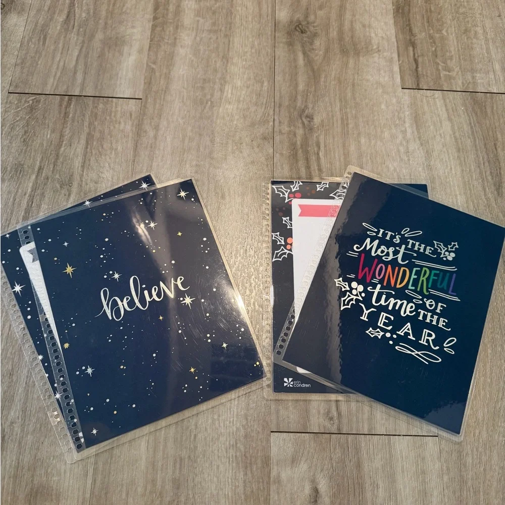Erin Condren Starry Night and Festive Planners